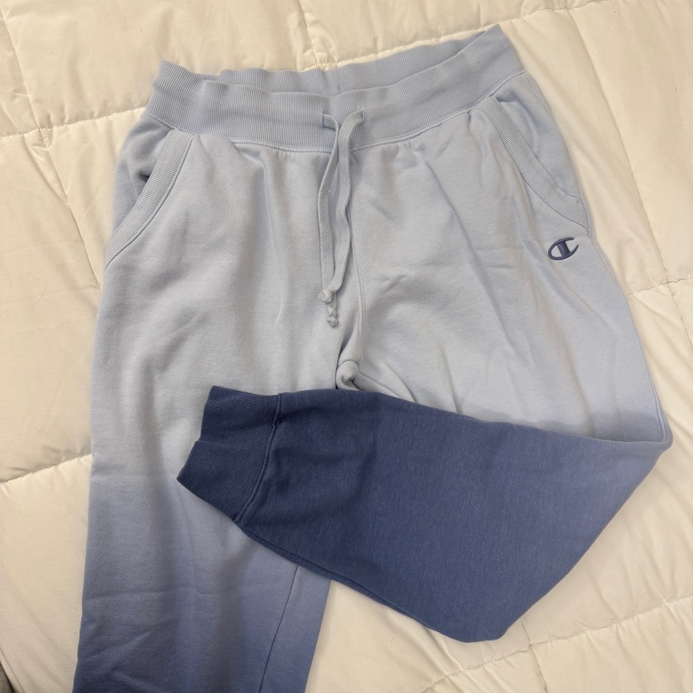 Champion blue ombré sweatpants size medium